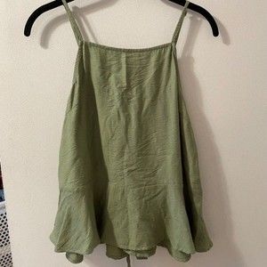 Green tank top